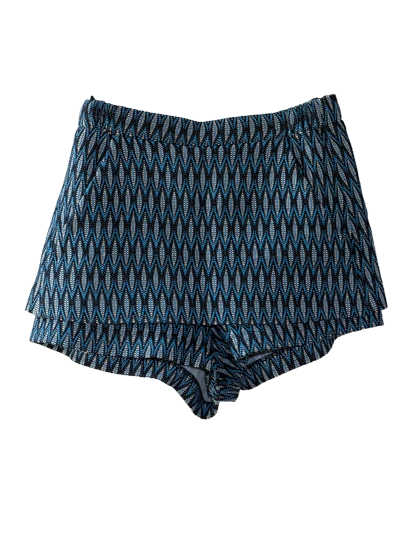 Maje Blue Pattern Skort